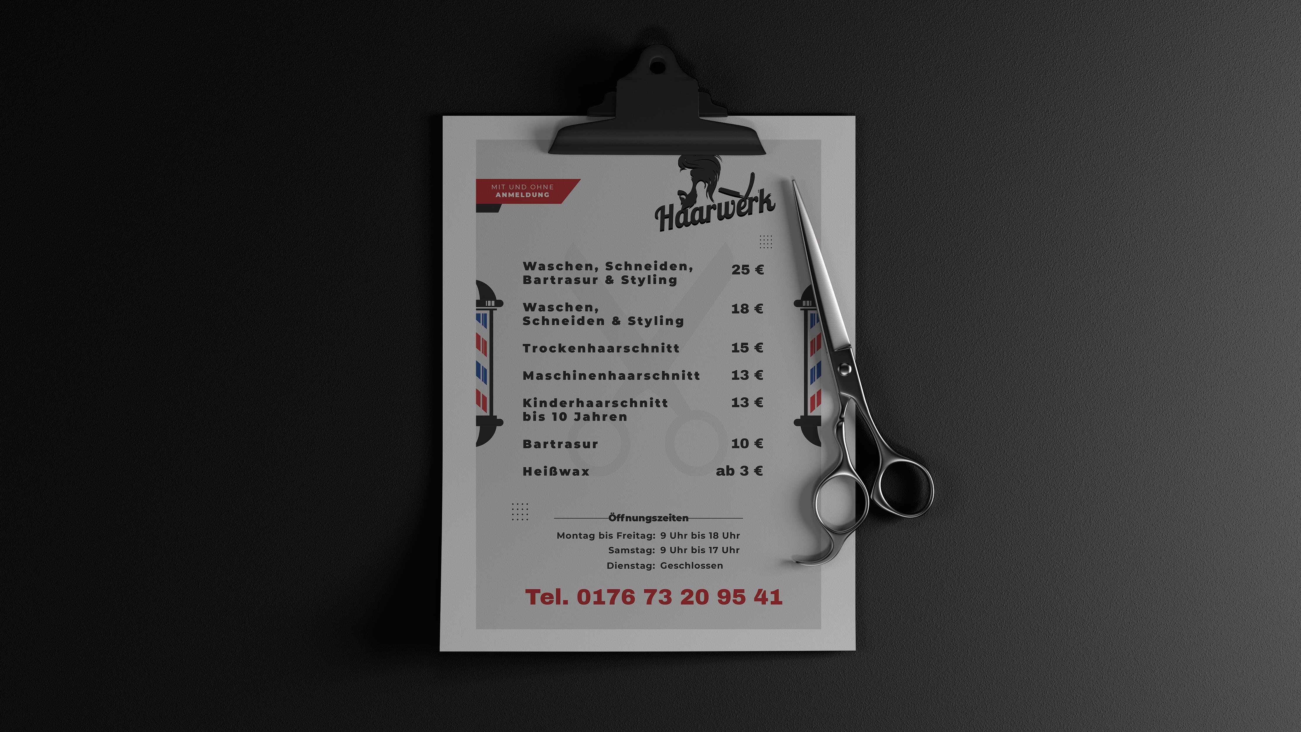 Haarwerk – Preisliste